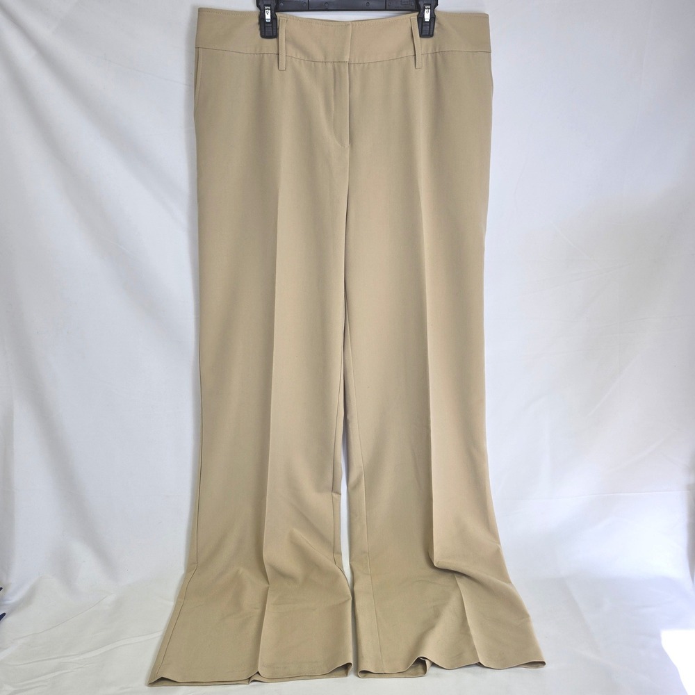 Long Elegant Legs Dress Pants Tan Neutral Professional Office Pockets 18 Tall
